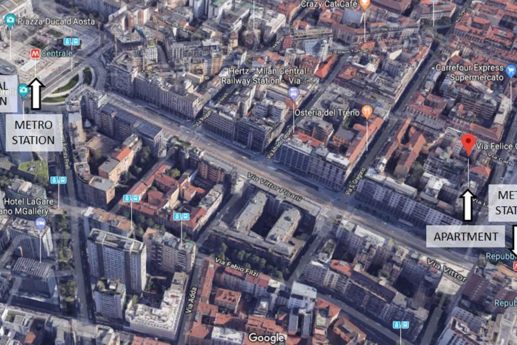 Suite Mm3/Repubblica, 2 Min. Da Staz. Centrale Milan Bagian luar foto